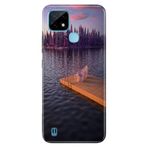 Senada Realme C21 ile Uyumlu Kılıf Resimli Desenli Silikon Romantik Rıhtım