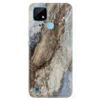 Senada Realme C21 ile Uyumlu Kılıf Resimli Desenli Silikon Safari Mermer