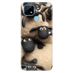 Senada Realme C21 ile Uyumlu Kılıf Resimli Desenli Silikon Shaun063323
