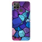Senada Realme C21Y C25Y İle Uyumlu Kılıf Desenli Baskılı Silikon 4D Küpler