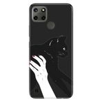 Senada Realme C21Y C25Y İle Uyumlu Kılıf Desenli Baskılı Silikon Sanat Kedi