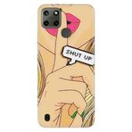 Senada Realme C21Y C25Y İle Uyumlu Kılıf Desenli Baskılı Silikon Shut Up