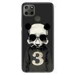 Senada Realme C21Y C25Y İle Uyumlu Kılıf Desenli Baskılı Silikon Skull Panda