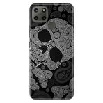 Senada Realme C21Y C25Y İle Uyumlu Kılıf Desenli Baskılı Silikon Skuller