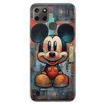 Senada Realme C21Y C25Y ile Uyumlu Kılıf Resimli Desenli Silikon 05MickeySmile1111