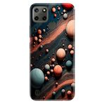 Senada Realme C21Y C25Y ile Uyumlu Kılıf Resimli Desenli Silikon Gezegen