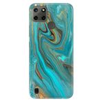 Senada Realme C21Y C25Y ile Uyumlu Kılıf Resimli Desenli Silikon Liquid Mermer