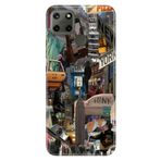 Senada Realme C21Y C25Y ile Uyumlu Kılıf Resimli Desenli Silikon Newyork Retro