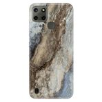 Senada Realme C21Y C25Y ile Uyumlu Kılıf Resimli Desenli Silikon Safari Mermer