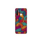 Senada Realme C3 5İ 6İ İle Uyumlu Kılıf Silikon Desenli Tam Koruma Resimli Kapak Renkli Dalga