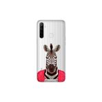Senada Realme C3 5İ 6İ İle Uyumlu Kılıf Silikon Desenli Tam Koruma Resimli Kapak Şirin Zebra