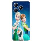 Senada Realme C63 ile Uyumlu Kılıf Baskılı Silikon ElsaAnnaOlaf
