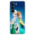 Senada Realme C75 ile Uyumlu Kılıf Tema Trendy Silikon Baskılı ElsaAnnaOlaf