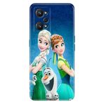 Senada Realme GT Neo 2 ile Uyumlu Kılıf Realme Realme GT Neo 2 Baskılı Silikon ElsaAnnaOlaf