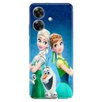 Senada Realme Note 60 ile Uyumlu Kılıf Desenli TPU Silikon ElsaAnnaOlaf