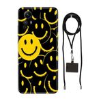 Senada Redmi Note 12S ile Uyumlu Kılıf Smile Yellow Desenli Silikon İpli Boyun Askı Aparatı