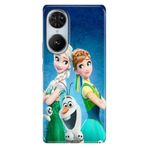 Senada Reeder S19 Max Pro S Edge ile Uyumlu Kılıf Desenli Baskılı Silikon ElsaAnnaOlaf