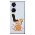 Senada Reeder S19 Max Pro S Edge ile Uyumlu Kılıf Desenli Baskılı Silikon Kedili L Harfi
