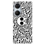Senada Reeder S19 Max Pro S Edge İle Uyumlu Kılıf Silikon Desenli Kapak Skull White