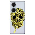 Senada Reeder S19 Max Pro S Edge İle Uyumlu Kılıf Telefon İle Uyumlu Kılıfı Baskılı İskelet Caution