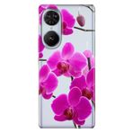 Senada Reeder S19 Max Pro S Edge İle Uyumlu Kılıf Telefon İle Uyumlu Kılıfı Baskılı Mor Orkide
