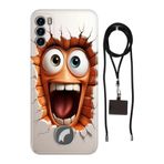 Senada Reeder S19 Max Pro S ile Uyumlu Kılıf Funny Silikon İpli Boyun Askı Aparatı