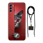 Senada Reeder S19 Max Pro S ile Uyumlu Kılıf Red Cat Silikon İpli Boyun Askı Aparatı