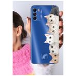 Senada Reeder S19 Max Pro S ile Uyumlu Kılıf S19 Max Pro S Şeffaf Silikon Baskılı Pisi Pisi Kedi