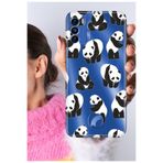 Senada Reeder S19 Max Pro S ile Uyumlu Kılıf S19 Max Pro S Şeffaf Silikon Baskılı Small Pandas