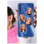 Senada Reeder S19 Max Pro S ile Uyumlu Kılıf S19 Max Pro S Uyumlu Şeffaf Silikon Baskılı Adelemix