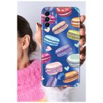 Senada Reeder S19 Max Pro S ile Uyumlu Kılıf Uyumlu Şeffaf Silikon Baskılı Macaron