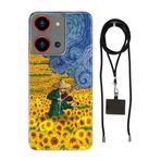 Senada Reeder S19 Max Pro S Zoom ile Uyumlu Kılıf Art Deco Silikon İpli Boyun Askı Aparatı