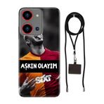 Senada Reeder S19 Max Pro S Zoom ile Uyumlu Kılıf Aşkın Olayım Silikon İpli Boyun Askı Aparatı