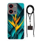 Senada Reeder S19 Max Pro S Zoom ile Uyumlu Kılıf Bloom Silikon İpli Boyun Askı Aparatı