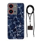 Senada Reeder S19 Max Pro S Zoom ile Uyumlu Kılıf Dark Blue Silikon İpli Boyun Askı Aparatı