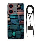 Senada Reeder S19 Max Pro S Zoom ile Uyumlu Kılıf Dekor Taşlar Silikon İpli Boyun Askı Aparatı