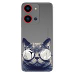 Senada Reeder S19 Max Pro S Zoom İle Uyumlu Kılıf Desenli Silikon Cix Kedi