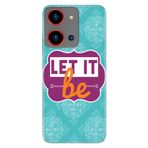 Senada Reeder S19 Max Pro S Zoom İle Uyumlu Kılıf Desenli Silikon Let İt Be