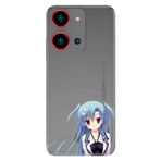 Senada Reeder S19 Max Pro S Zoom İle Uyumlu Kılıf Desenli Silikon Mavi Anime Kız