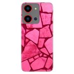 Senada Reeder S19 Max Pro S Zoom İle Uyumlu Kılıf Desenli Silikon Pembe Beton