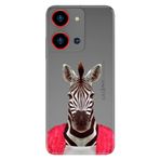 Senada Reeder S19 Max Pro S Zoom İle Uyumlu Kılıf Desenli Silikon Şirin Zebra