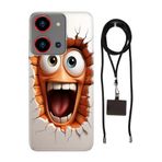 Senada Reeder S19 Max Pro S Zoom ile Uyumlu Kılıf Funny Silikon İpli Boyun Askı Aparatı