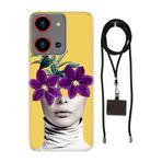 Senada Reeder S19 Max Pro S Zoom ile Uyumlu Kılıf Gerçeküstü Silikon İpli Boyun Askı Aparatı