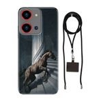 Senada Reeder S19 Max Pro S Zoom ile Uyumlu Kılıf Horse Silikon İpli Boyun Askı Aparatı