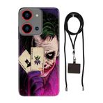 Senada Reeder S19 Max Pro S Zoom ile Uyumlu Kılıf JokerRetro Silikon İpli Boyun Askı Aparatı