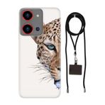 Senada Reeder S19 Max Pro S Zoom ile Uyumlu Kılıf Kaplan Silikon İpli Boyun Askı Aparatı
