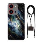 Senada Reeder S19 Max Pro S Zoom ile Uyumlu Kılıf Karanlık Silikon İpli Boyun Askı Aparatı