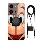 Senada Reeder S19 Max Pro S Zoom ile Uyumlu Kılıf LC 05Mickey/74111 Silikon İpli Boyun Askı Aparatı