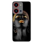 Senada Reeder S19 Max Pro S Zoom İle Uyumlu Kılıf Resimli Baskılı Nano Silikon Afrikalı Kız