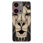 Senada Reeder S19 Max Pro S Zoom İle Uyumlu Kılıf Resimli Baskılı Nano Silikon Altın Aslan Mandala